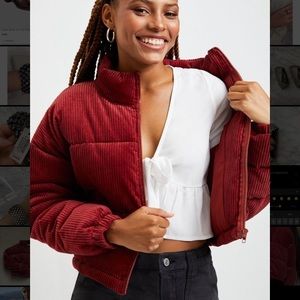Corduroy Puffer Jacket